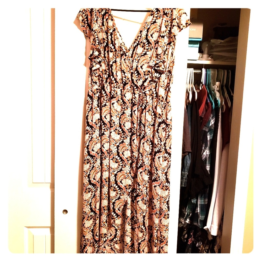 Floral maxi romper